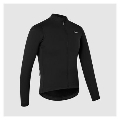 Langarmtrikot GripGrab Gravelin Merinotech Thermal Schwarz