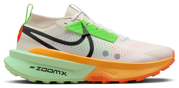 Nike Zegama Trail 2 White Orange Green Men's Trail Shoes