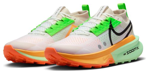 Chaussures Trail Nike Zegama Trail 2 Blanc Orange Vert Homme