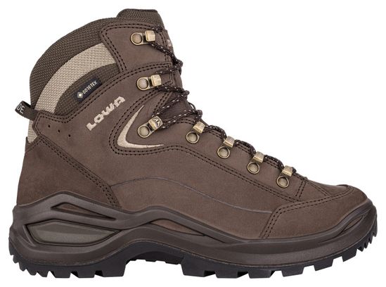 Damen-Wanderschuhe Lowa Renegade Evo Gore-Tex Mid Braun