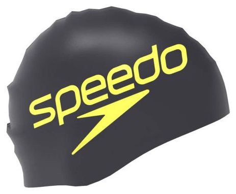 Speedo Printed Silicone Swim Cap Black