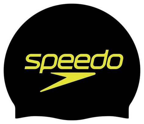 Speedo Printed Silicone Swim Cap Black