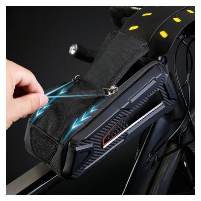 Bike frame bag with phone holder 1L black WILD MAN