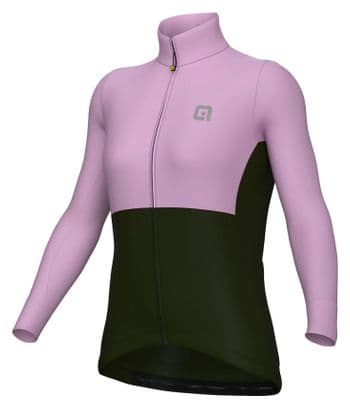 Maglia a maniche lunghe Ale Dual Gravel Khaki / Pink Donna