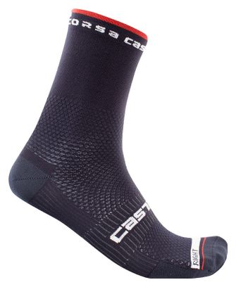 Paar Castelli Rosso Corsa Pro 15 Sokken Donkerblauw