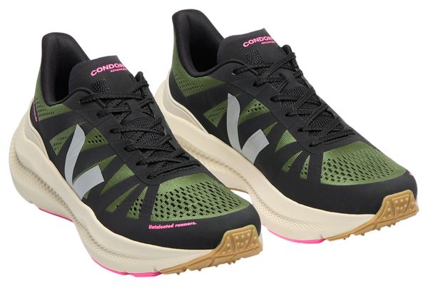 Veja Condor 3 Advanced x Jolie Foulée Militar Zwart/Kaki/Roos Damesschoenen