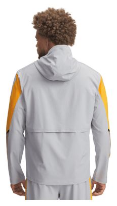 Chaqueta con capucha Under Armour Velociti Storm Gris/Naranja, Hombre