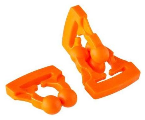 Pack 2 Attaches rapides Clip'on® orange - Clip'on®