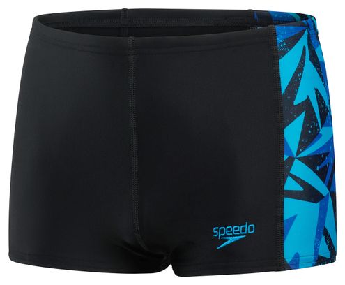 Speedo Hyper Boom Panel Aquashort Junior Badeanzug Schwarz Blau