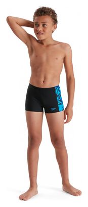 Speedo Hyper Boom Panel Aquashort Junior Swimsuit Black Blue