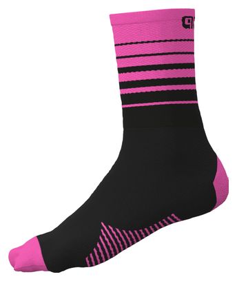 Alé ONE Socken Neon Pink/Schwarz