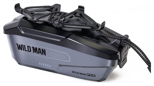 Bike frame bag with phone holder 1L grey WILD MAN
