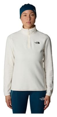 The North Face 100 Glacier 1/4 Zip Women's Fleece White