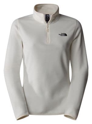 The North Face 100 Glacier 1/4 Zip Women's Fleece White