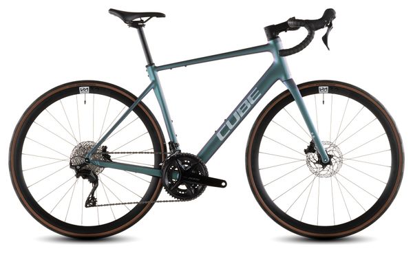 Cube Attain SLX Road Bike Shimano 105 12S 700 mm Smaragd Blue Green 2026