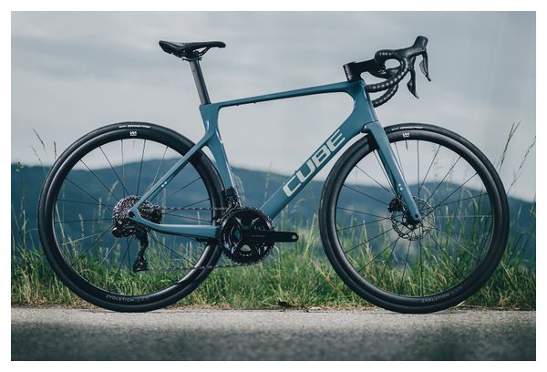 Cube Agree C:62 One Road Bike Shimano 105 Di2 12S 700 mm Storm Grey Blue 2026