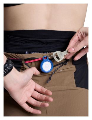 Pantalones cortos X-Bionic Corefusion Run Perform beige para mujer