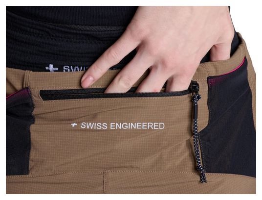 Pantalones cortos X-Bionic Corefusion Run Perform beige para mujer