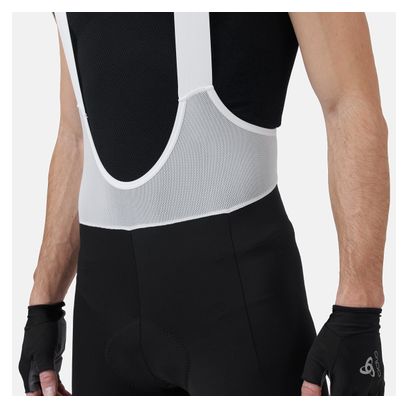 Cuissard court à bretelles Odlo Zeroweight Noir/Blanc 