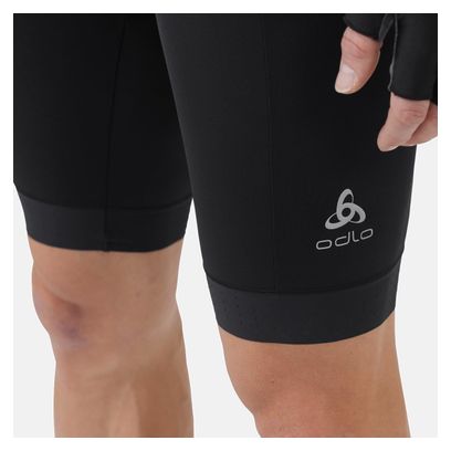 Cuissard court à bretelles Odlo Zeroweight Noir/Blanc 