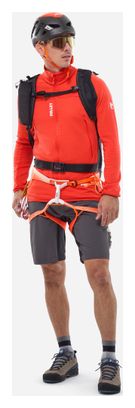 Millet Fusion Grid Orange Men's Fleece Jacket