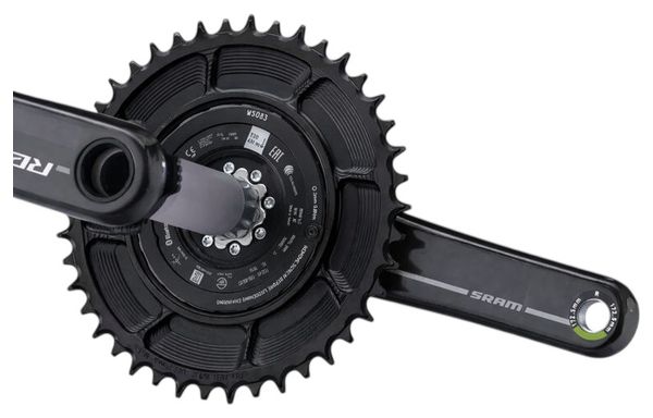 Garbaruk-Gewindeplatte für Sram Red XPLR AXS-Leistungssensor, schwarz