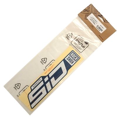 RockShox SID Ultimate 29'' Decal Kit Wit Blauw