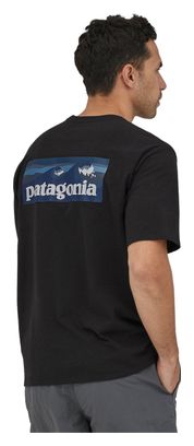 T-Shirt Patagonia Boardshort Logo Pocket Noir