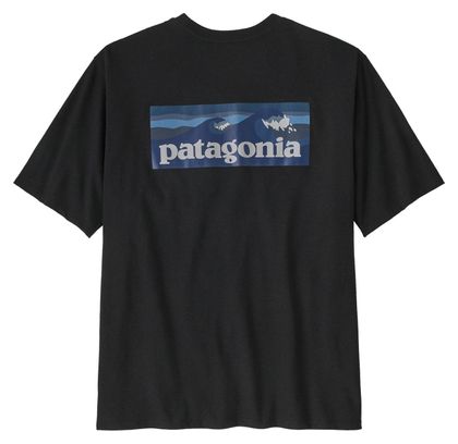 Camiseta Patagonia Boardshort Logo Pocket Negra