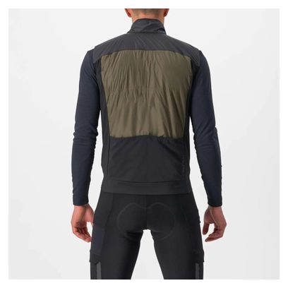 Castelli Unlimited Puffy Windbreaker Mouwloos Vest Zwart/Bruin