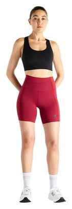 Pantaloncini da ciclismo New Balance RC Elite Storage 6in rossi da donna