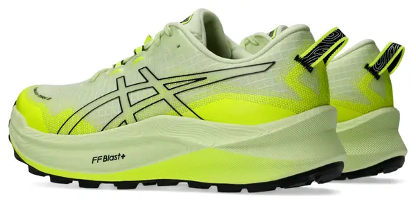 Chaussures Trail Asics Trabuco Max 3 Vert Jaune Homme