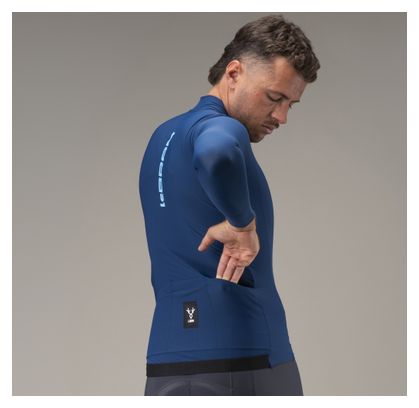 Lebram Race Men's Mid-Season Long-Sleeve Jersey, Navy Blue