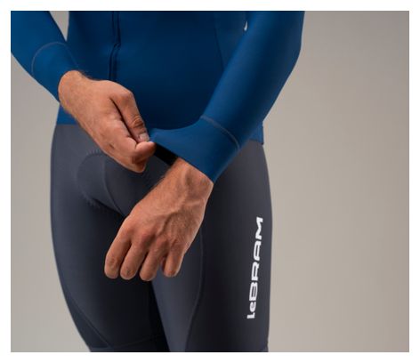Lebram Race Men's Mid-Season Long-Sleeve Jersey, Navy Blue