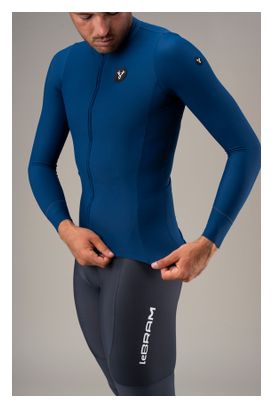 Lebram Race Men's Mid-Season Long-Sleeve Jersey, Navy Blue
