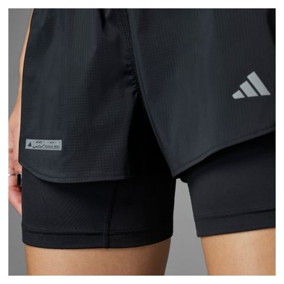 Pantalón Corto 2 en 1 adidas Ultimate Mujer Negro