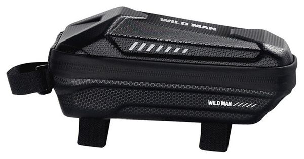 Waterproof bike frame bag 1L black WILD MAN