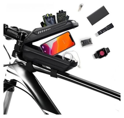 Waterproof bike frame bag 1L black WILD MAN