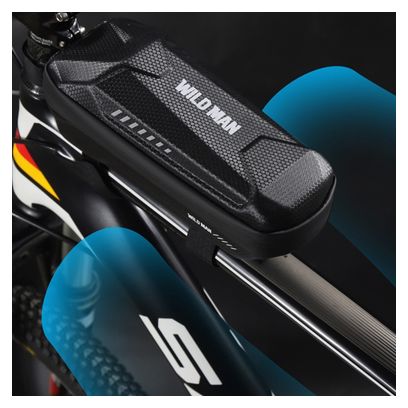 Waterproof bike frame bag 1L black WILD MAN