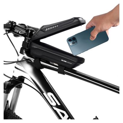 Waterproof bike frame bag 1L black WILD MAN