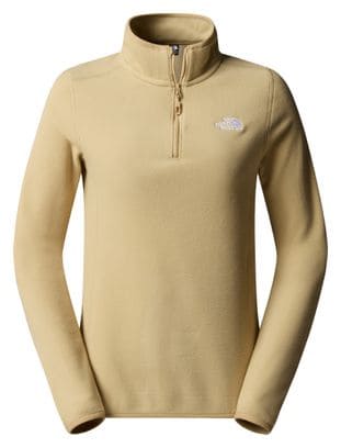 Polaire Femme The North Face 100 Glacier 1/4 Zip Beige