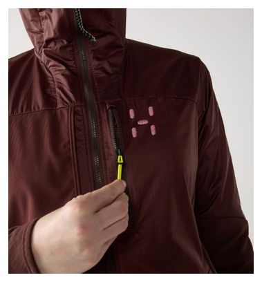 Haglöfs Nallo Touring Hybrid fleece, rood, dames