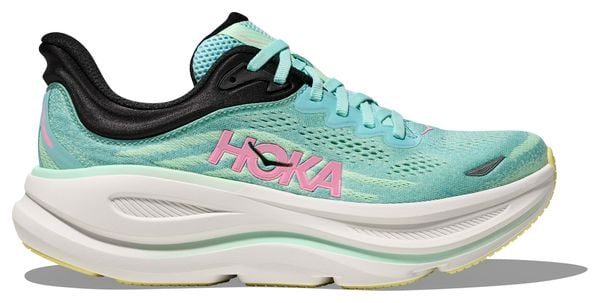 Hoka Bondi 9 Running Schuh Blau/Pink Women