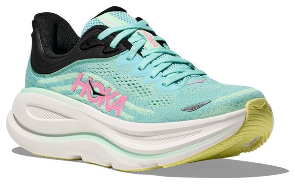 Hoka Bondi 9 Running Schuh Blau/Pink Women