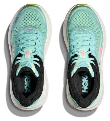 Hoka Bondi 9 Running Schuh Blau/Pink Women