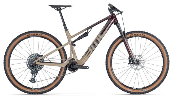 BMC Fourstroke AMP LT Two Electric Full Suspension MTB Sram GX/NX Eagle 12S  360 Wh 29'' Bordeaux Red Sand 2024