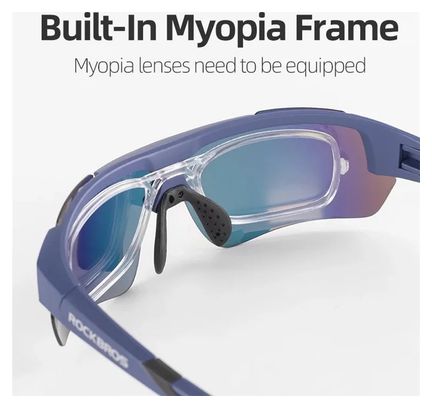 Lunettes de Cyclisme Polarisées Sports VTT - noir