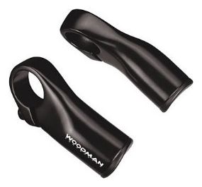 WOODMAN Pair of bar ends CHUPA Black