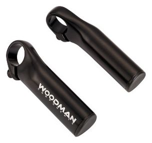 WOODMAN Paar bar ends CHUPA Zwart