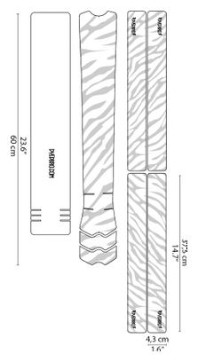 Kit de Protection Cadre Dyedbro Frame Zebra Blanc Mat